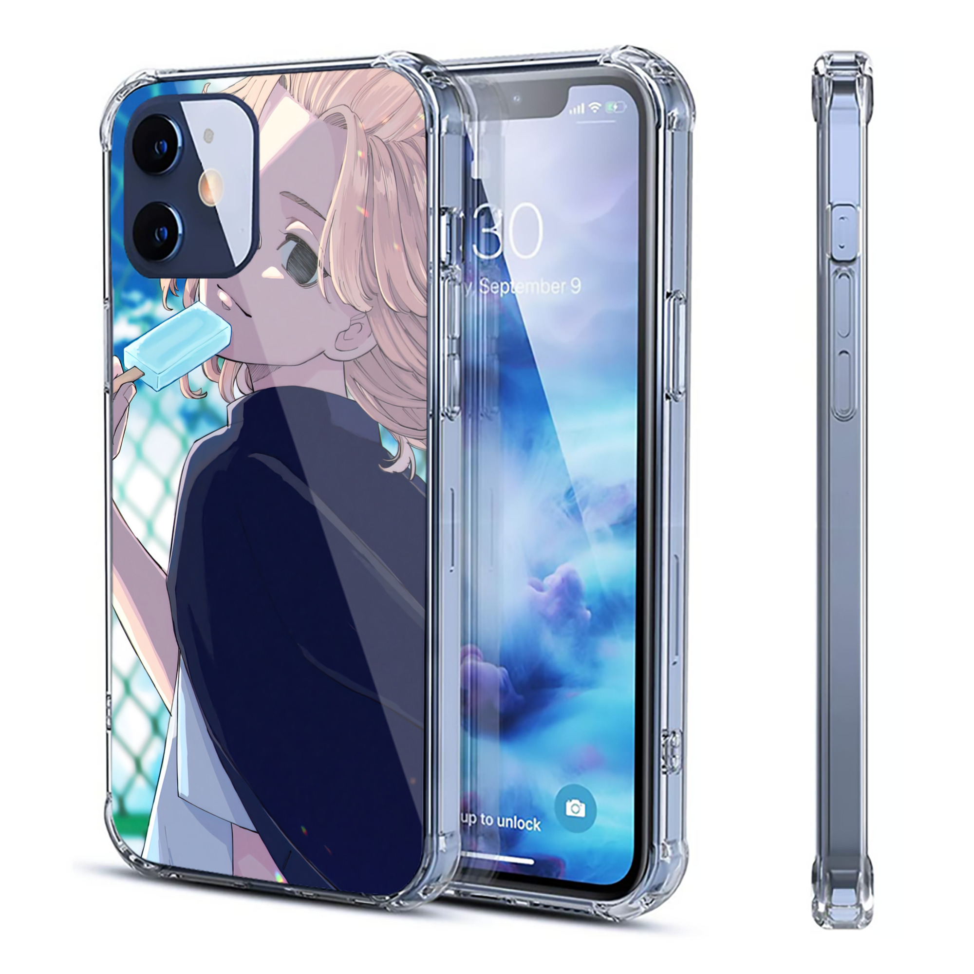 （画像用） 東京リベンジャーズ Tokyo Revengers 【iPhone 12シリーズ対応】透明スマホケース（クリアソフトケース）
